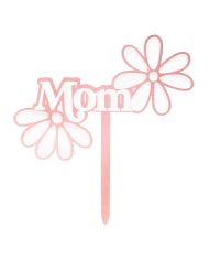 354194 - CAKE TOPPER MOM COM FLORES