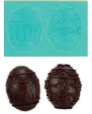 30338 - MOLDE SILICONE OVOS DECORADOS