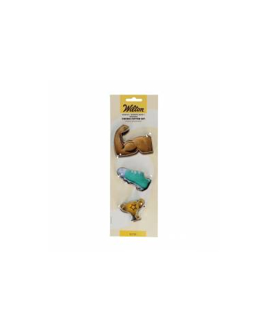 DE91250 - SET 3 CORTADORES MÚSCULO - TÉNIS - TROFÉU