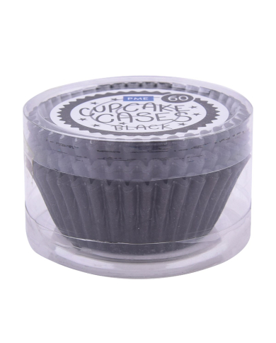 BC606 - CÁPSULAS P/CUPCAKES PRETAS (60UN)
