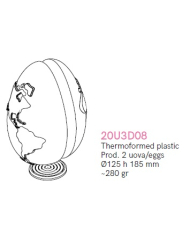 20U3D08 - MOLDE OVO MUNDO PACK 2 PCS