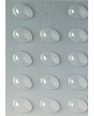90-2010 - MOLDE POLYETHYLENE OVO - 14 pcs 40x31 h17 mm