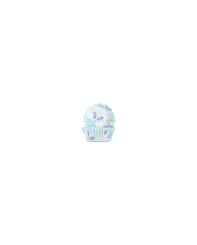 BC851 - CUPSULAS CUPCAKE MOTIVOS FLORAIS FESTIVOS (30 UN)