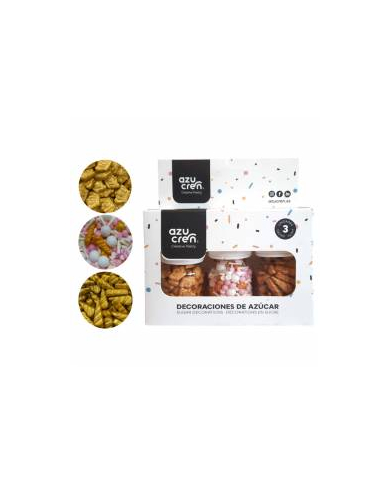 DE90112 - CONJUNTO 3 DECORAÇÕES PARA 'GOLDEN PRINCESS' 30 GR