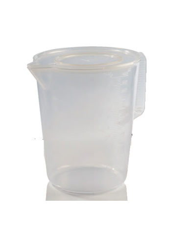 CFTRA6C - COPO GRADUADO TRANSPARENTE 6 LT C/TAMPA