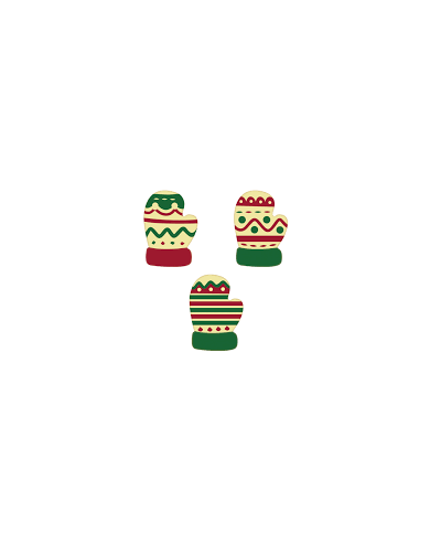 427993 - LUVAS DE NATAL CHOC BRANCO (96UN)
