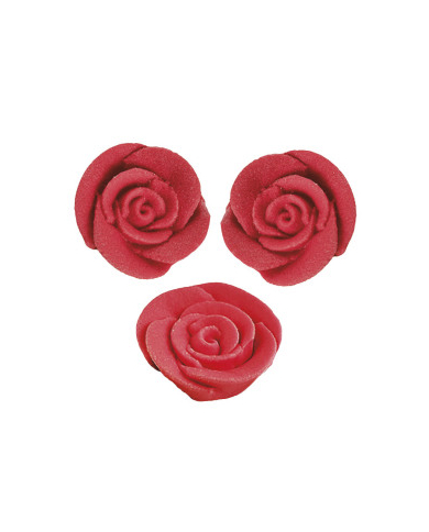 ROSAS AÇÚCAR VERMELHAS 3CM C/48 - 205158