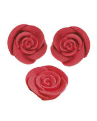 ROSAS AÇÚCAR VERMELHAS 3CM C/48 - 205158