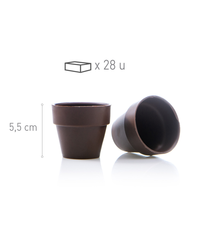 428177 - VASOS CHCOLATE NEGRO GRANDES H55MM (28UNID)