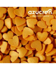 AZ01382 - CORAÇÕES EM AÇÚCAR DOURADOS 60 GR (SEM E171)