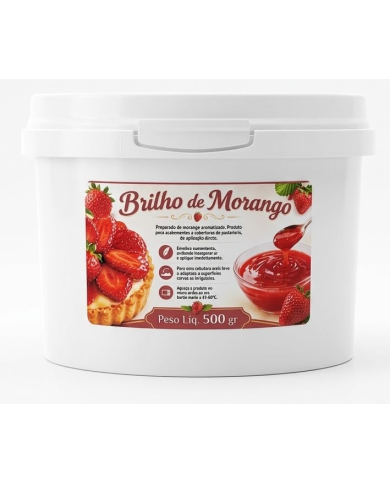 BRILHO MIRROR MORANGO 500 GR