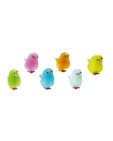 PQ7195 - PINTAINHOS COLORIDOS 5 CM CX 36UN