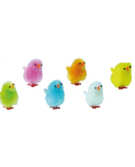 PQ7195 - PINTAINHOS COLORIDOS 5 CM CX 36UN