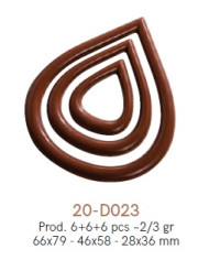 20-D023 - WHITE POLYCARBONATE MOULD DECO