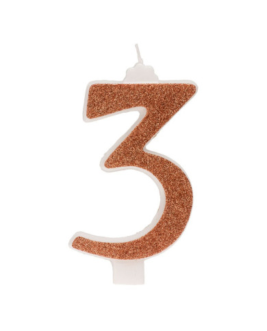 345353 - VELA OURO C/PURPURINA  H13CM Nº3