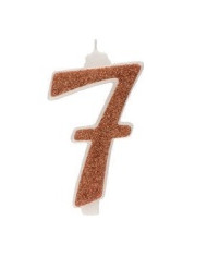 345356 - VELA OURO C/PURPURINA H13CM Nº6