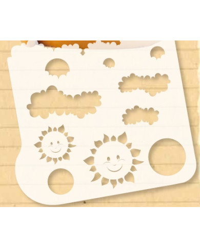 40-WM025 - STENCIL NUVENS E SOL 1 PC