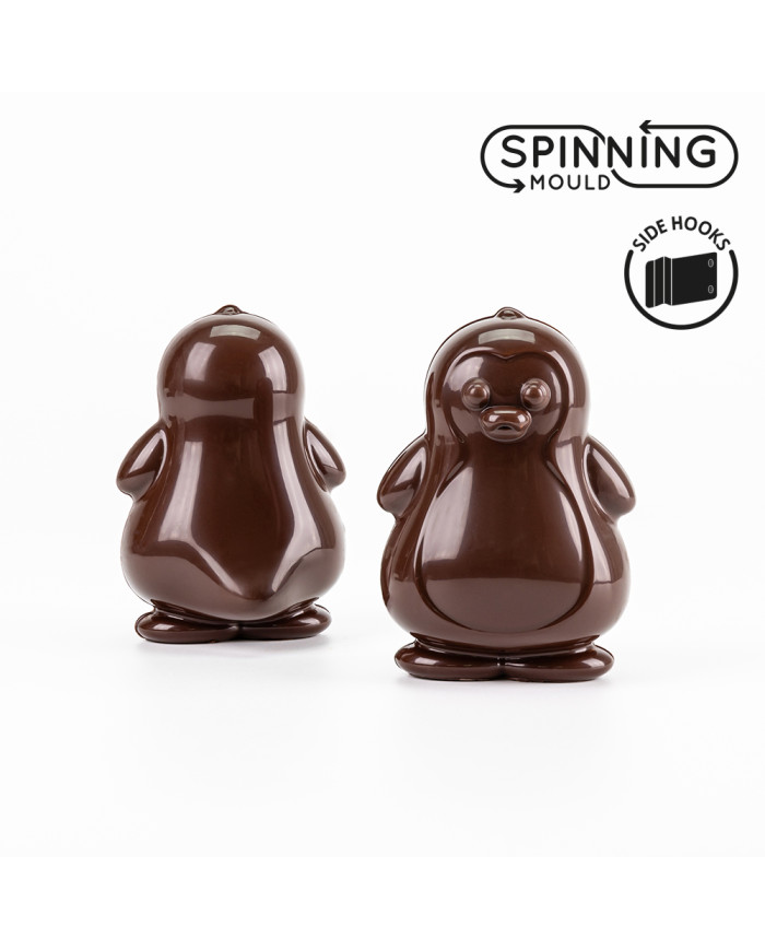 21SR110AG - CONJ 2 MOLDES 3D PINGUIM 3D MOLDE BPA FREE 79.5 x 75.5 H 114 MM