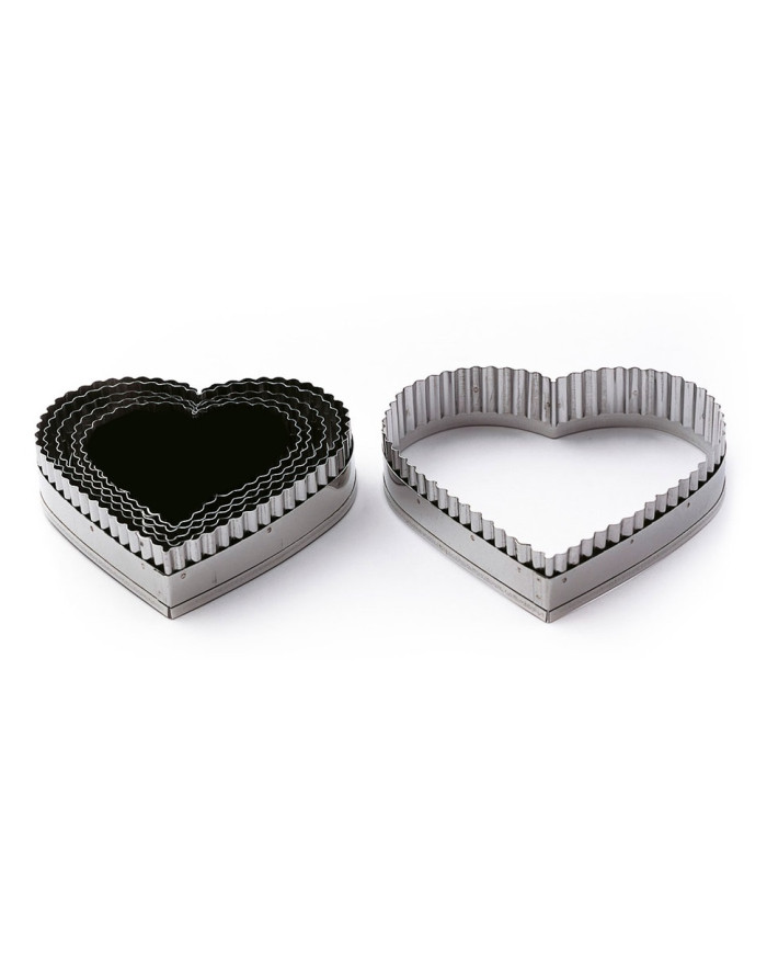 SERRATED HEART CUTTER BOX 9 PCS - CUT7F9