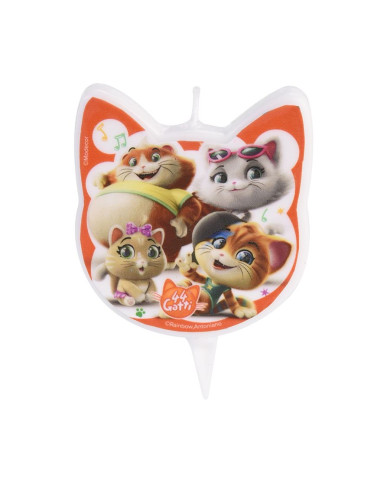 42056 - VELA MOLDADA 44 GATOS (6UNI)