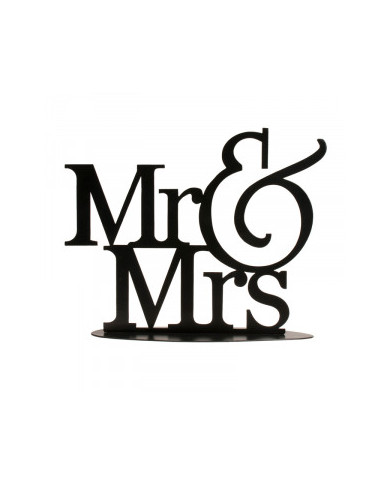 305071 - BODA METAL "MR&MRS" PRETO