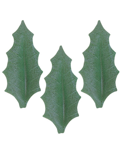 115009 - FOLHA AZEVINHO VERDE ESCURA 4,5CM (500UNID)