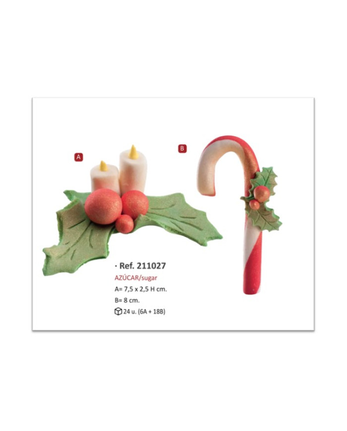 CENTROS E BENGALAS NATAL (24 UN)- 211027