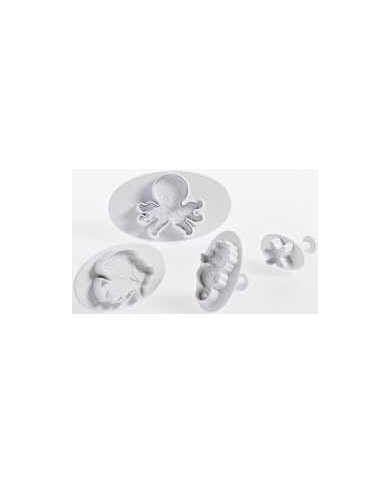 40-W211S - CORTADOR ANIMAIS DO MAR 4 PCS