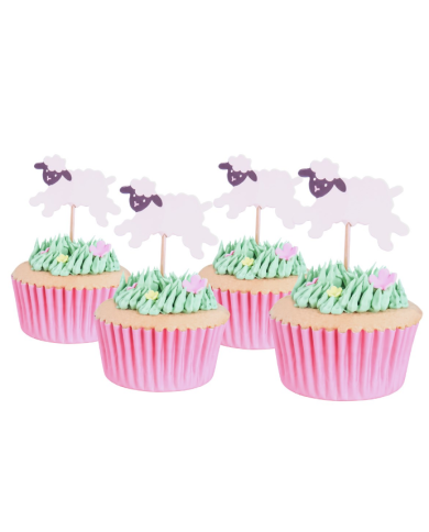 EA24TOP019- TOPPERS PÁSCOA OVELHA 24 UNID