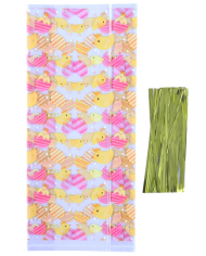 VD24TB036  - 20 BOLSAS PLASTICO PARA DOCES  DIA NAMORADOS